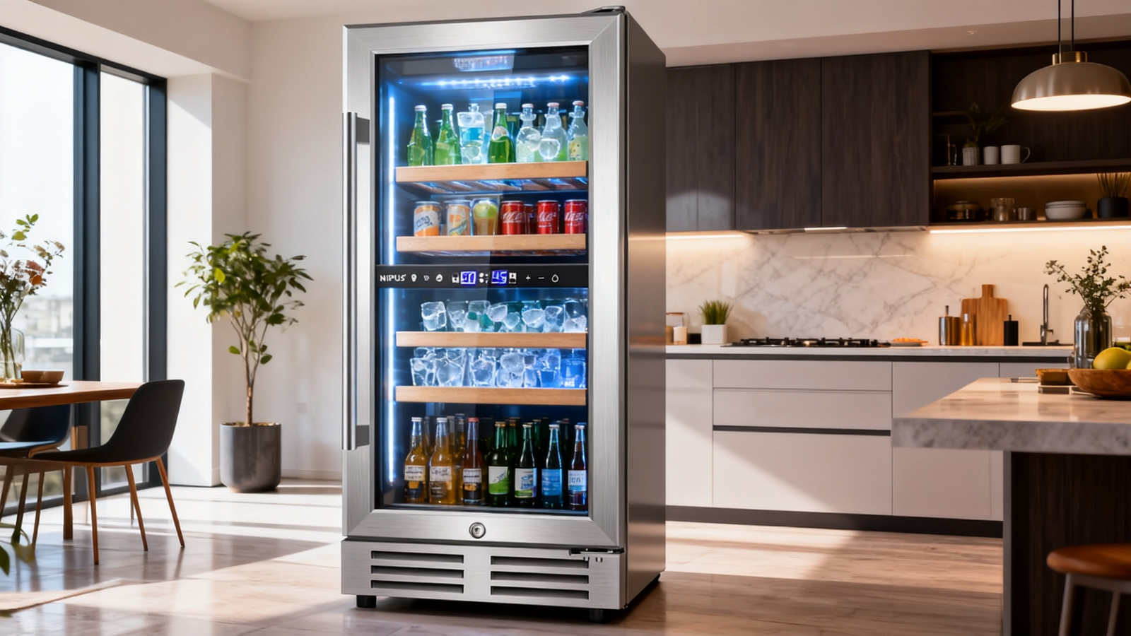 Guide to the Nipus 24 Inch Single Zone 190 Can Beverage Refrigerator Features and Installation Options
