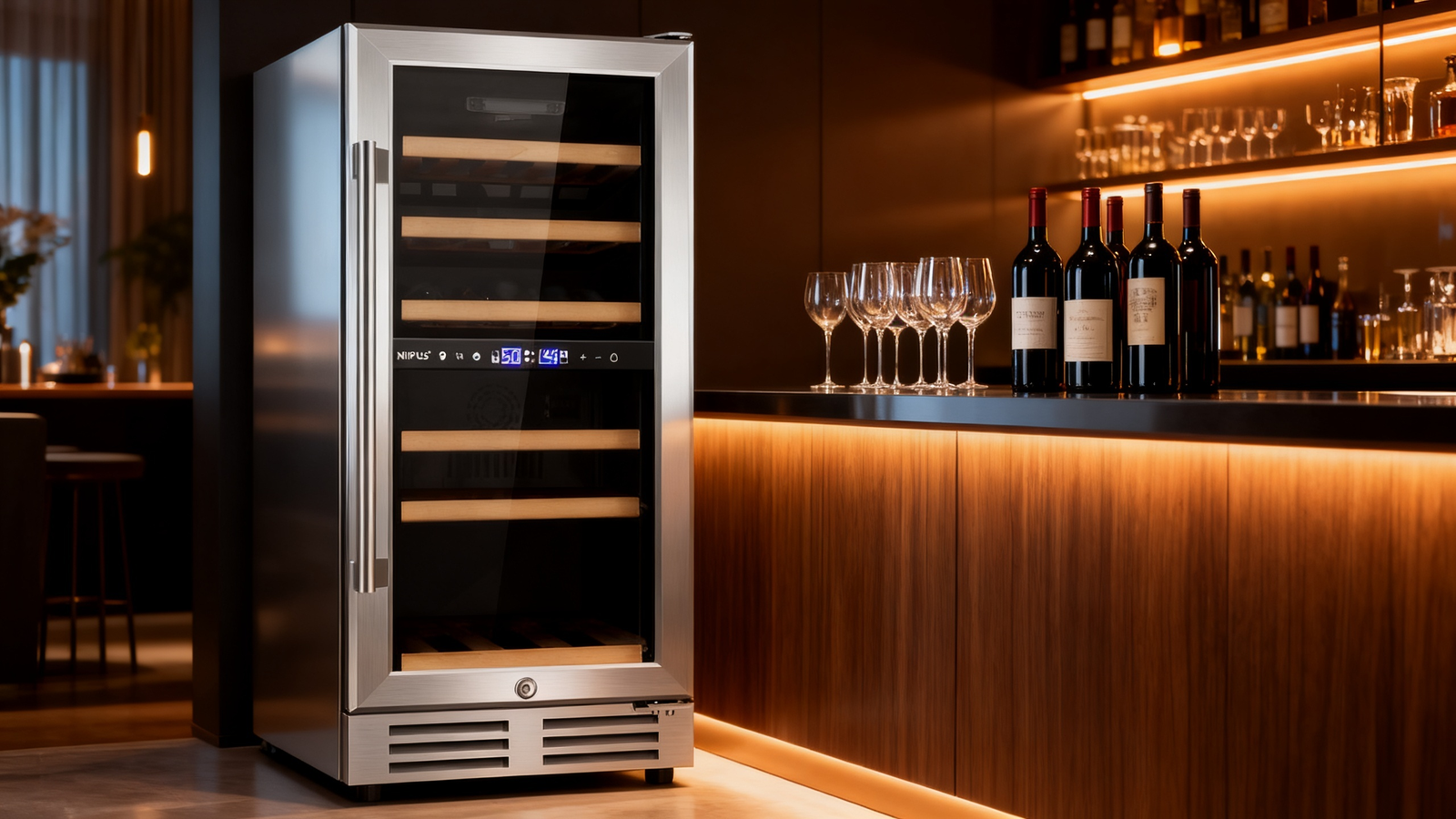Guide to the 24 Inch Dual Zone 60 Can Beverage Refrigerator by Nipus for Wine and Drink Temperature Control