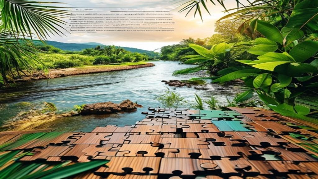 Tropical River Wooden Jigsaw Puzzle Review: Quality, Display & Gifting