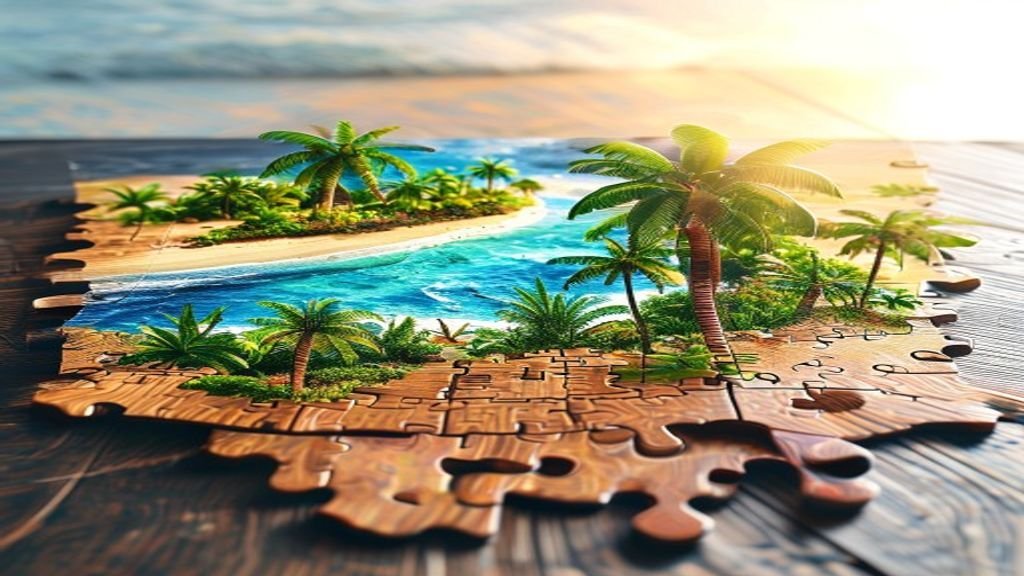 The Tropical Paradise Wooden Jigsaw Puzzle: A Premium Build for Lasting Display