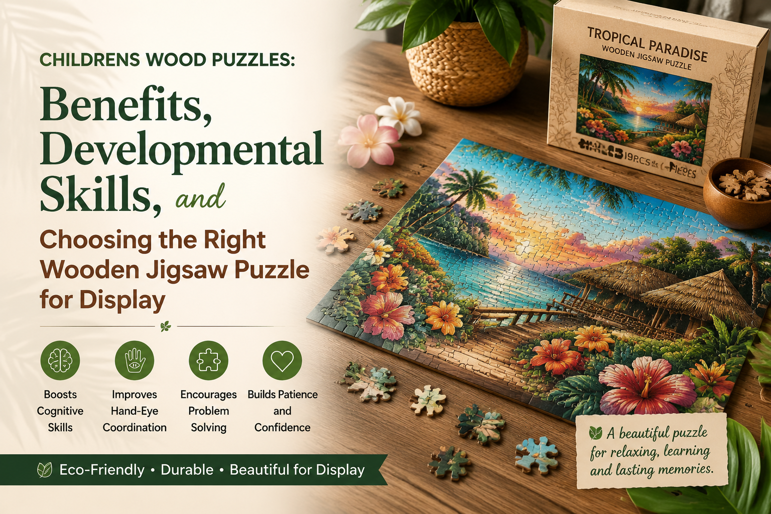 Childrens Wood Puzzles: Benefits, Developmental Skills, and Choosing the Right Wooden Jigsaw Puzzle for Display