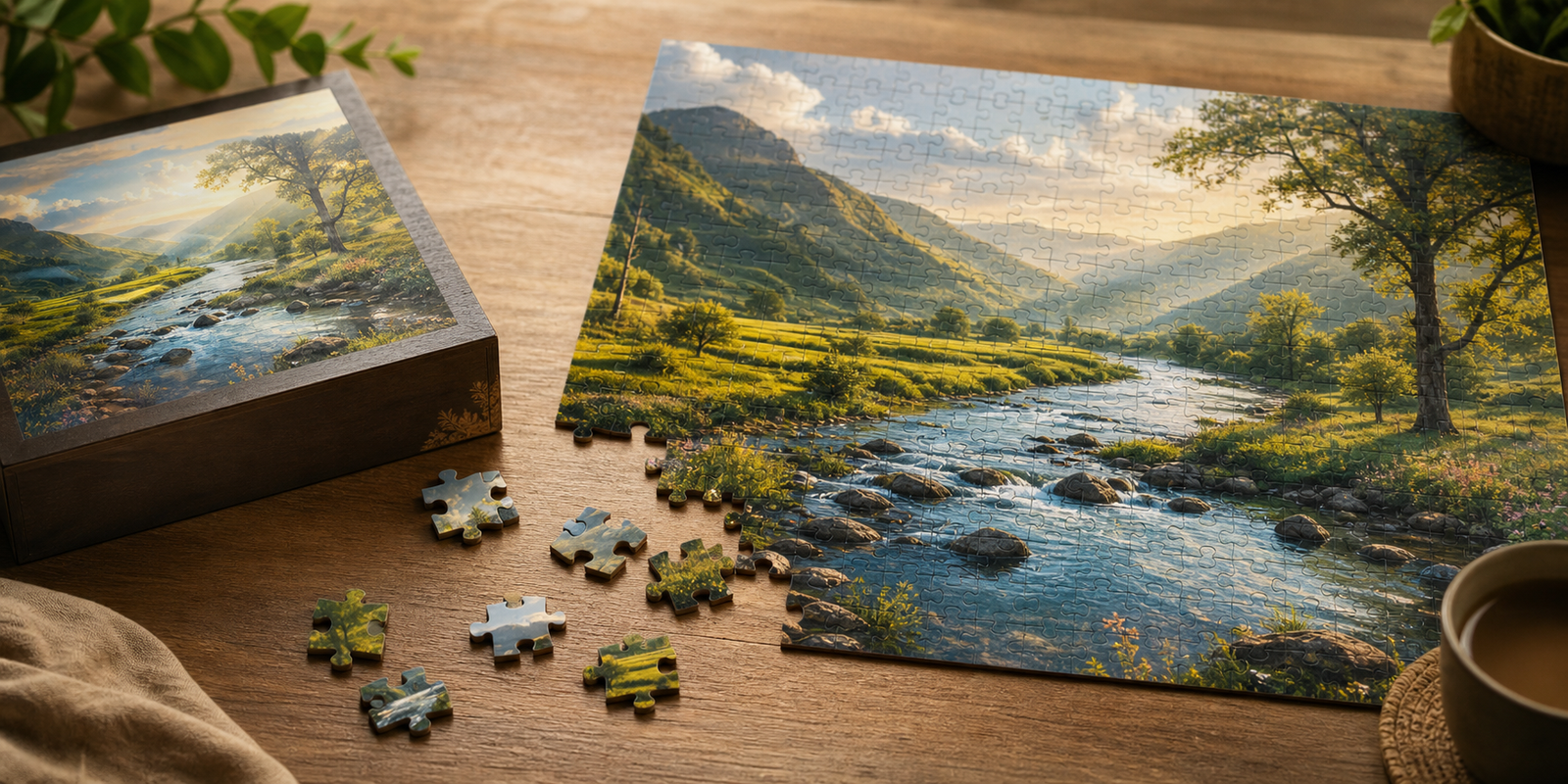 River Valley Wooden Jigsaw Puzzle: Features, Benefits, and Display Tips