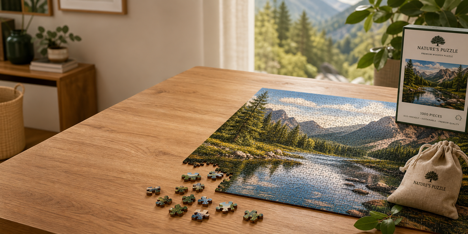 Pictures Made into Puzzles: River Valley Wooden Jigsaw Review – Eco-Friendly 1000-Piece Puzzle for Display