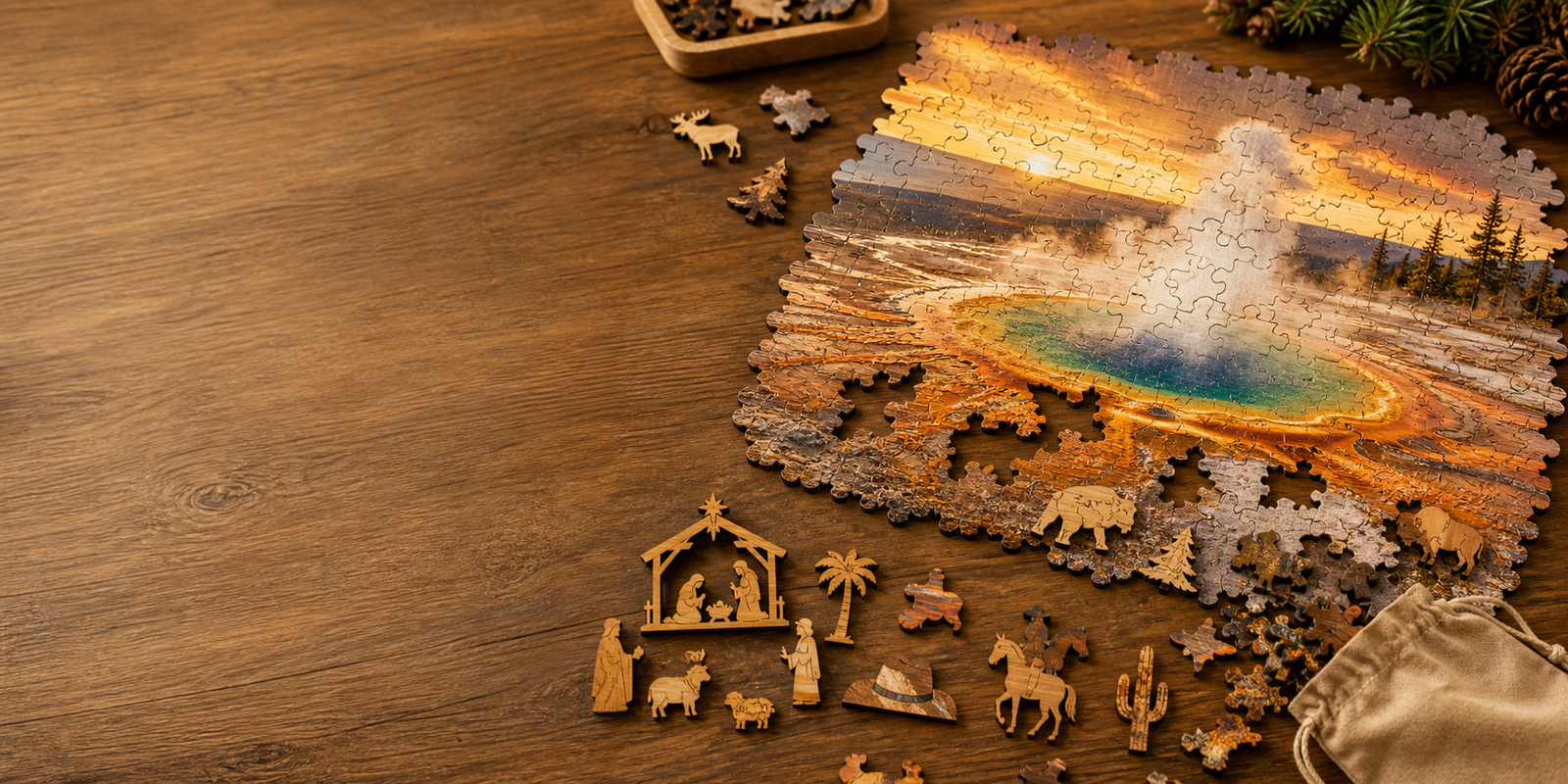 Geothermal Wonders Wooden Jigsaw Puzzle: An Informational Guide to Eco-Friendly Wooden Puzzles, Nativity, Cowboy & Odd-Shaped Designs